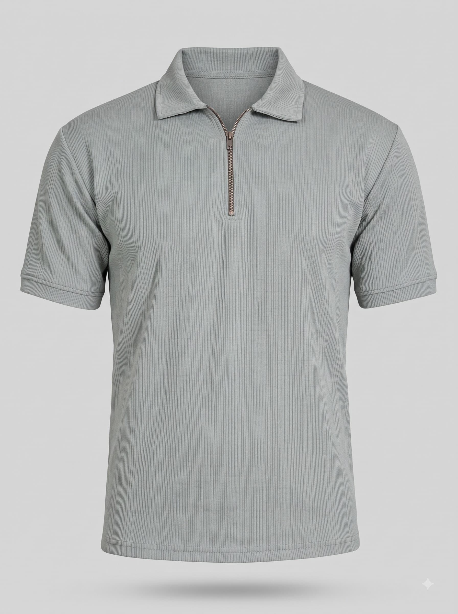 Silver Zip Polo — photo 1 of 6