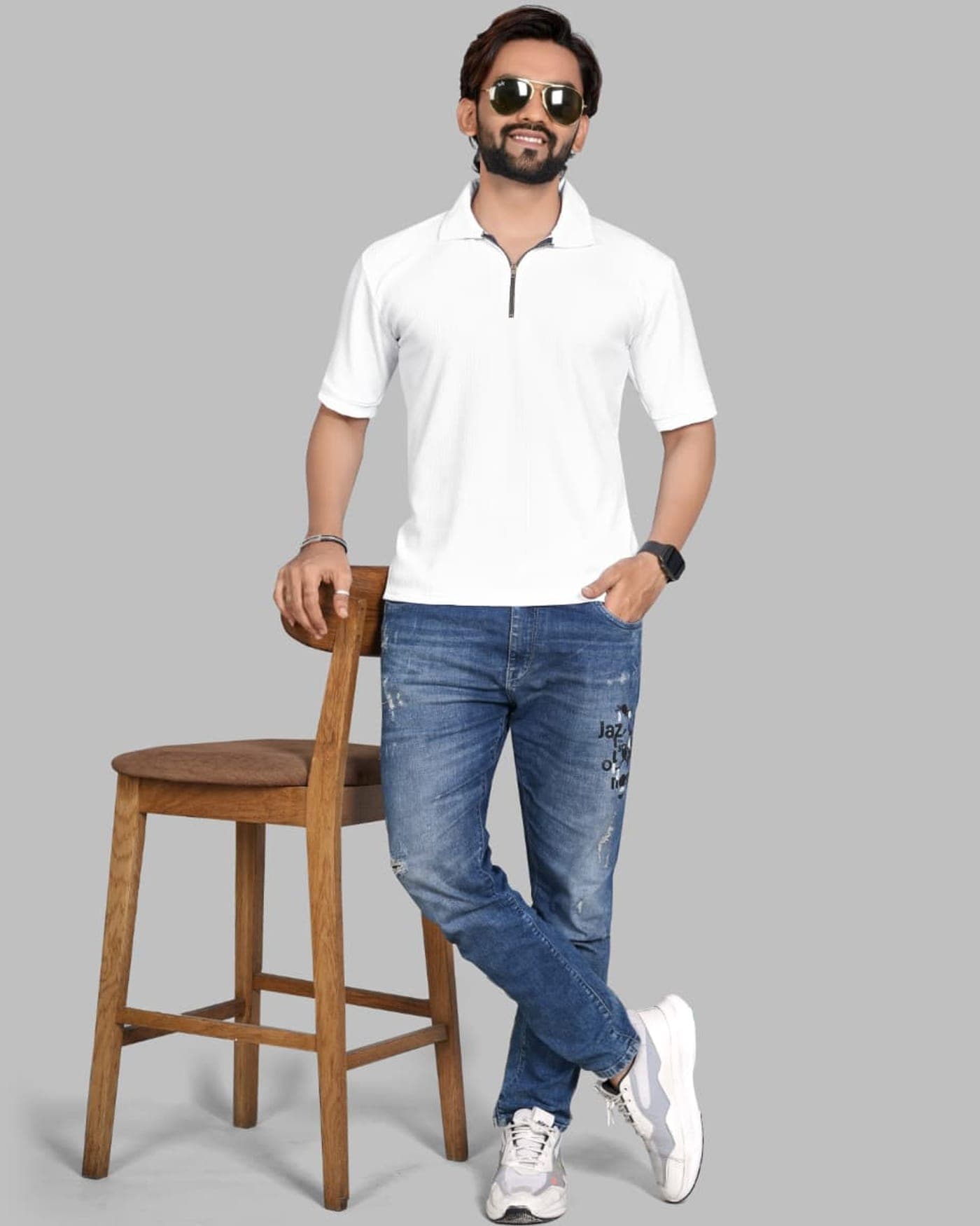 Chalk Zip Polo — photo 5 of 6