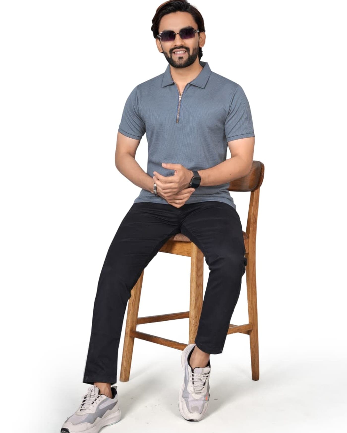 Harbour Waffle Zip Polo — photo 2 of 8