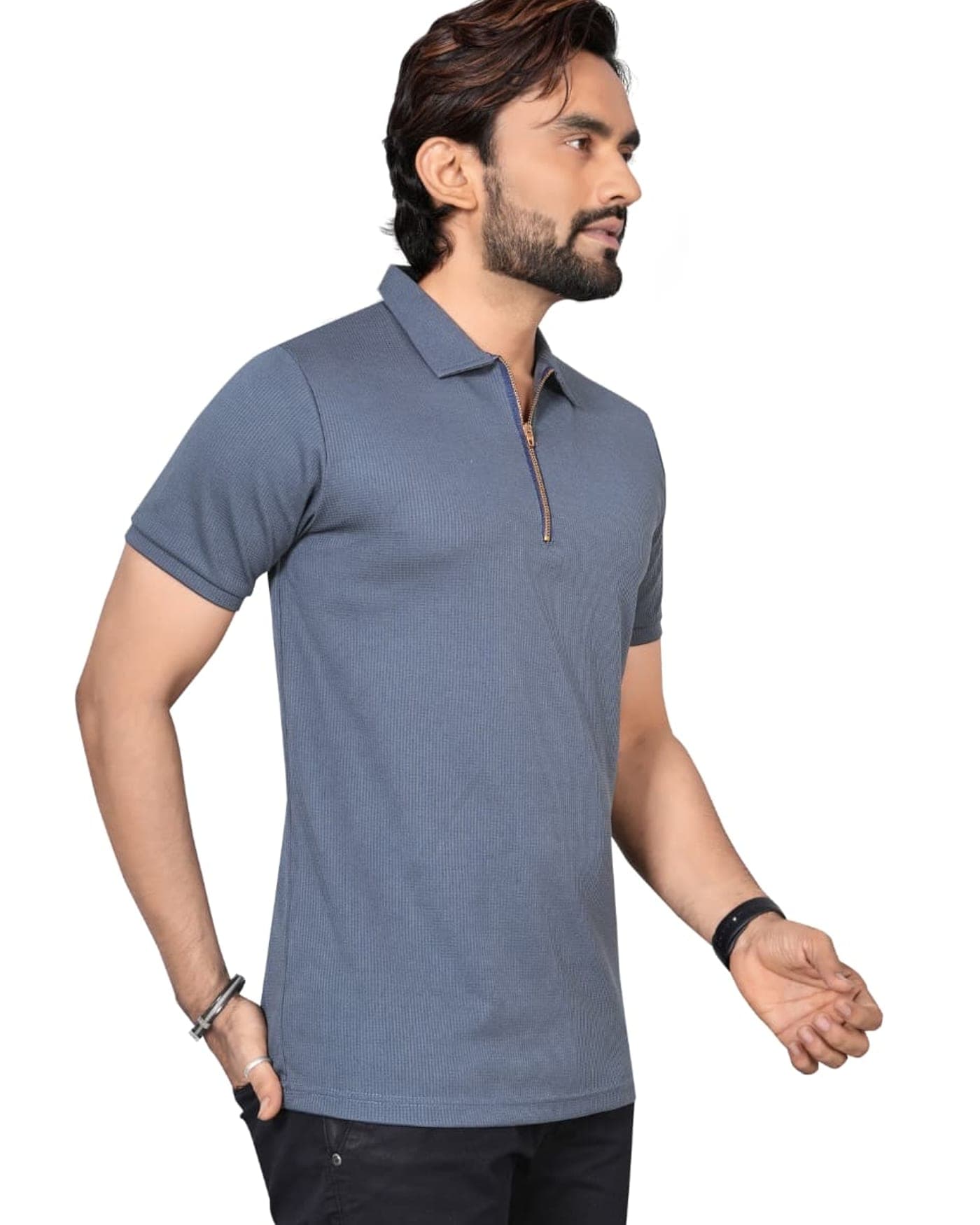 Harbour Waffle Zip Polo — photo 3 of 8