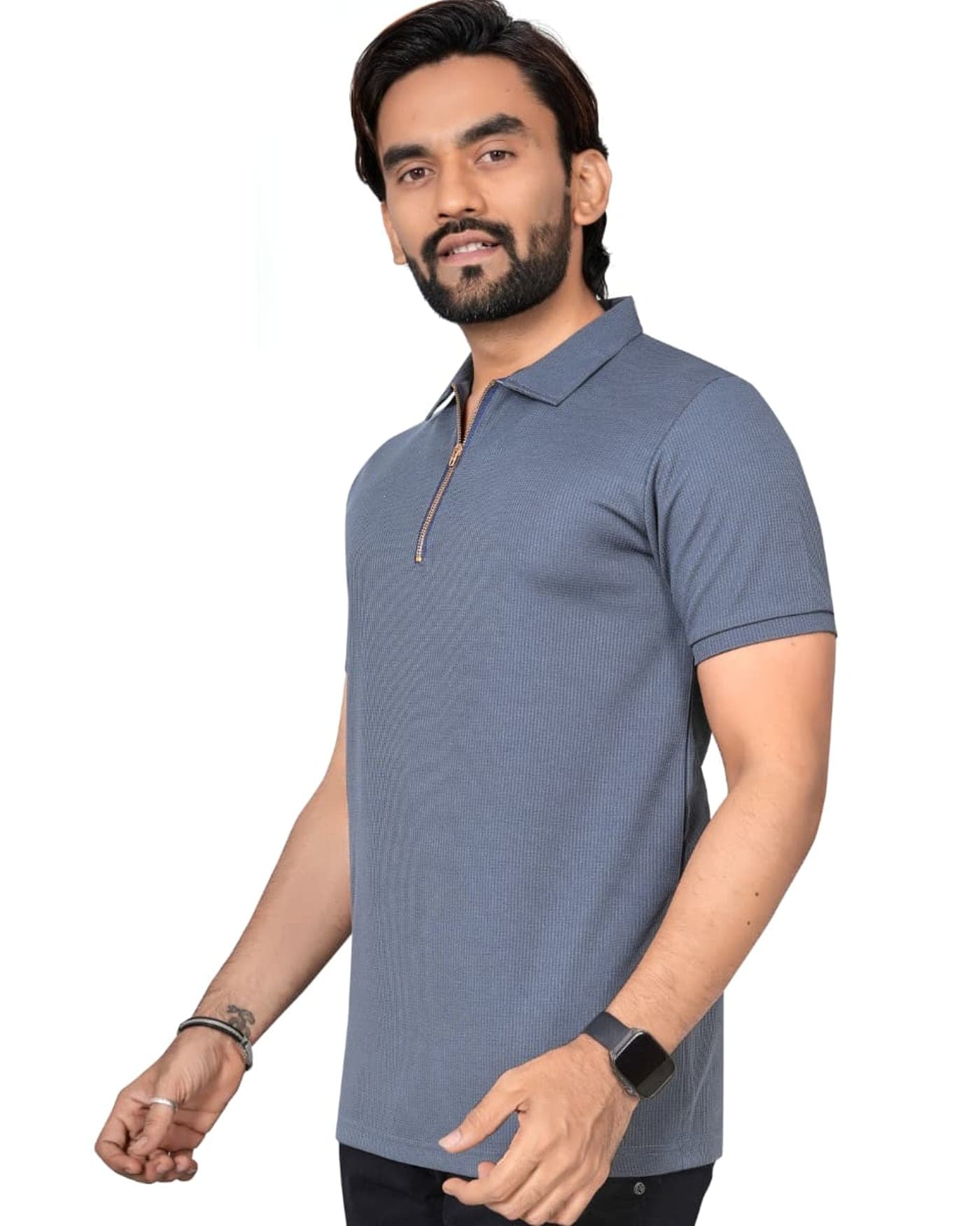 Harbour Waffle Zip Polo — photo 4 of 8