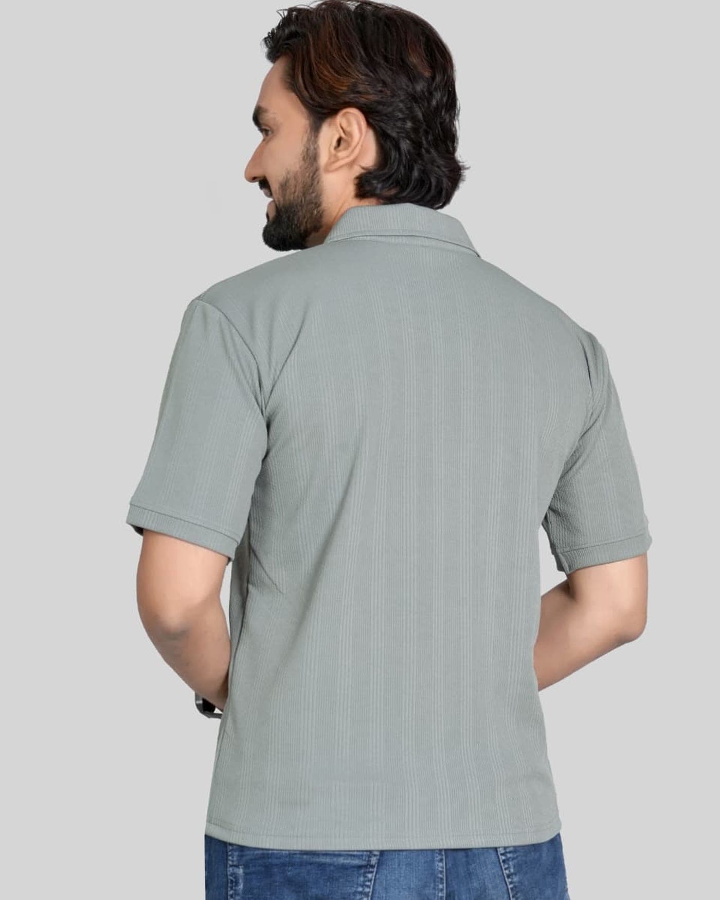 Silver Zip Polo — photo 4 of 6